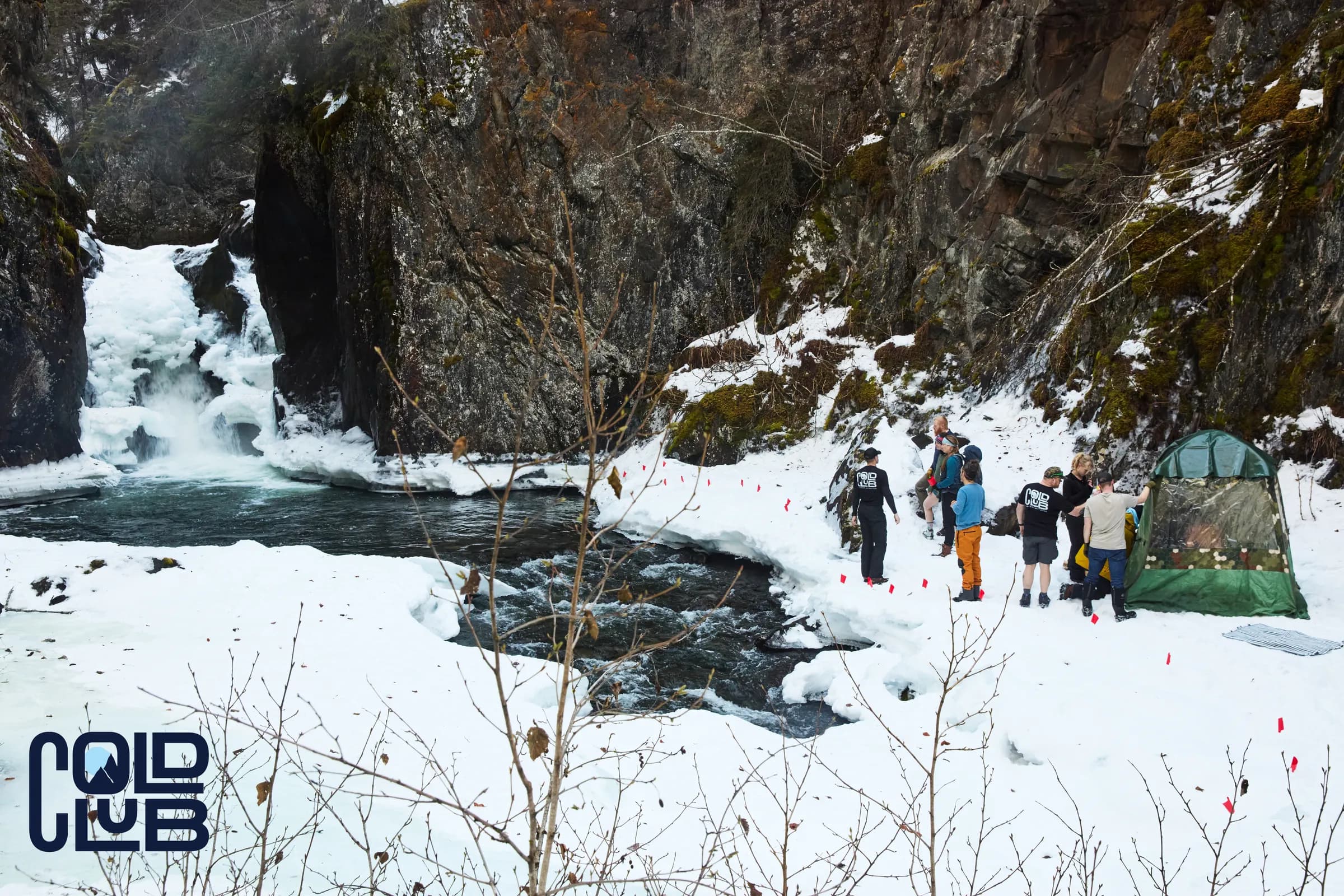 Glacier swimming